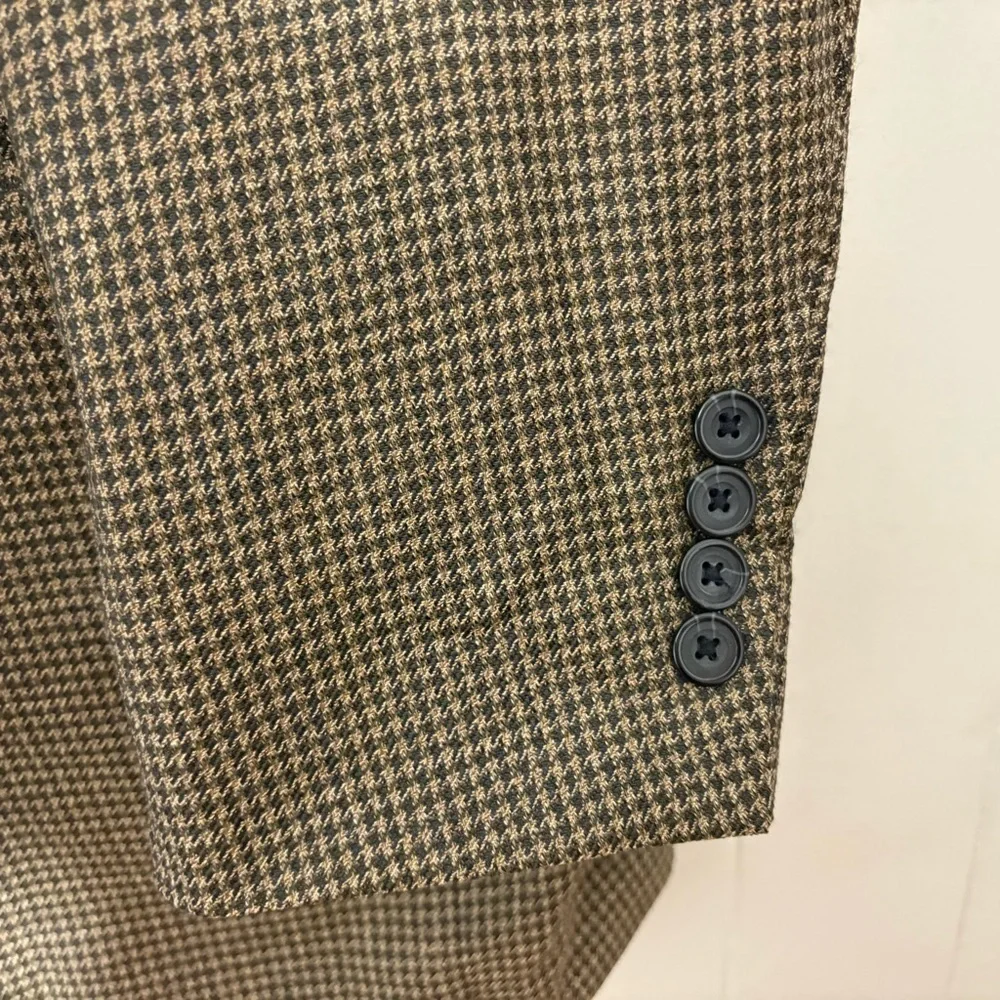 Oscar de la Renta Menswear Blazer  Wool Tweed Sport Coat Jacket  Size 42L